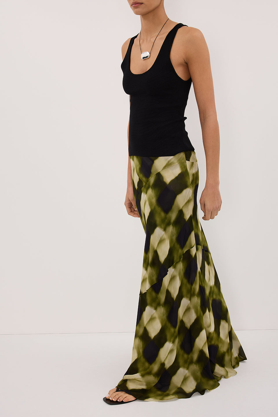 BRONX MOSS MIDI SKIRT