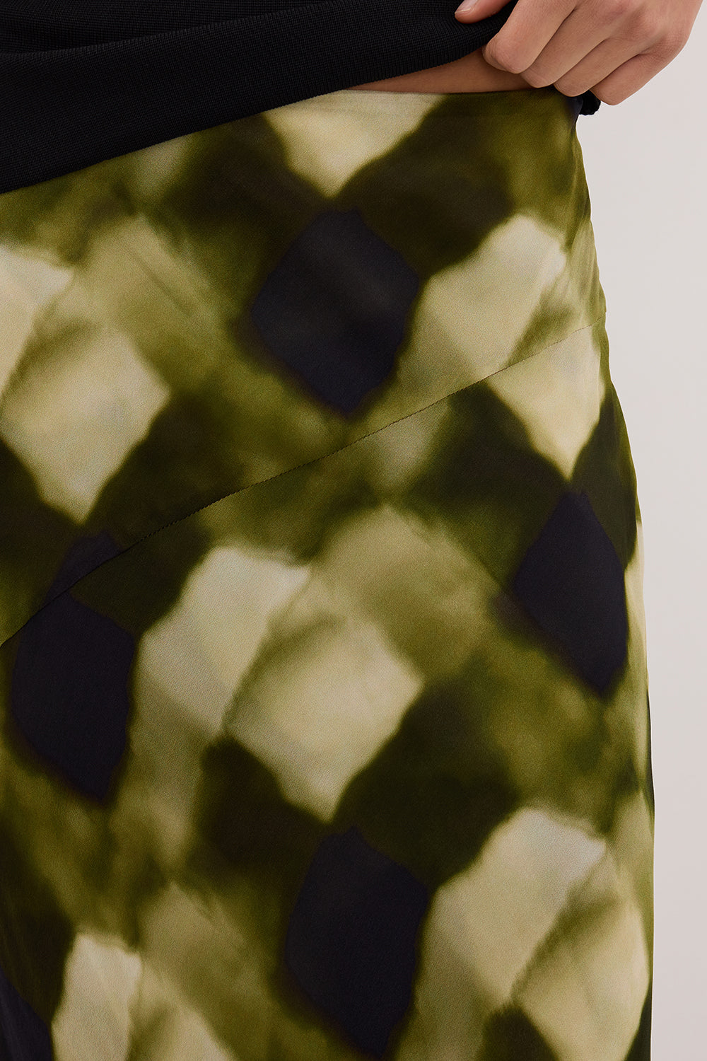 BRONX MOSS MIDI SKIRT