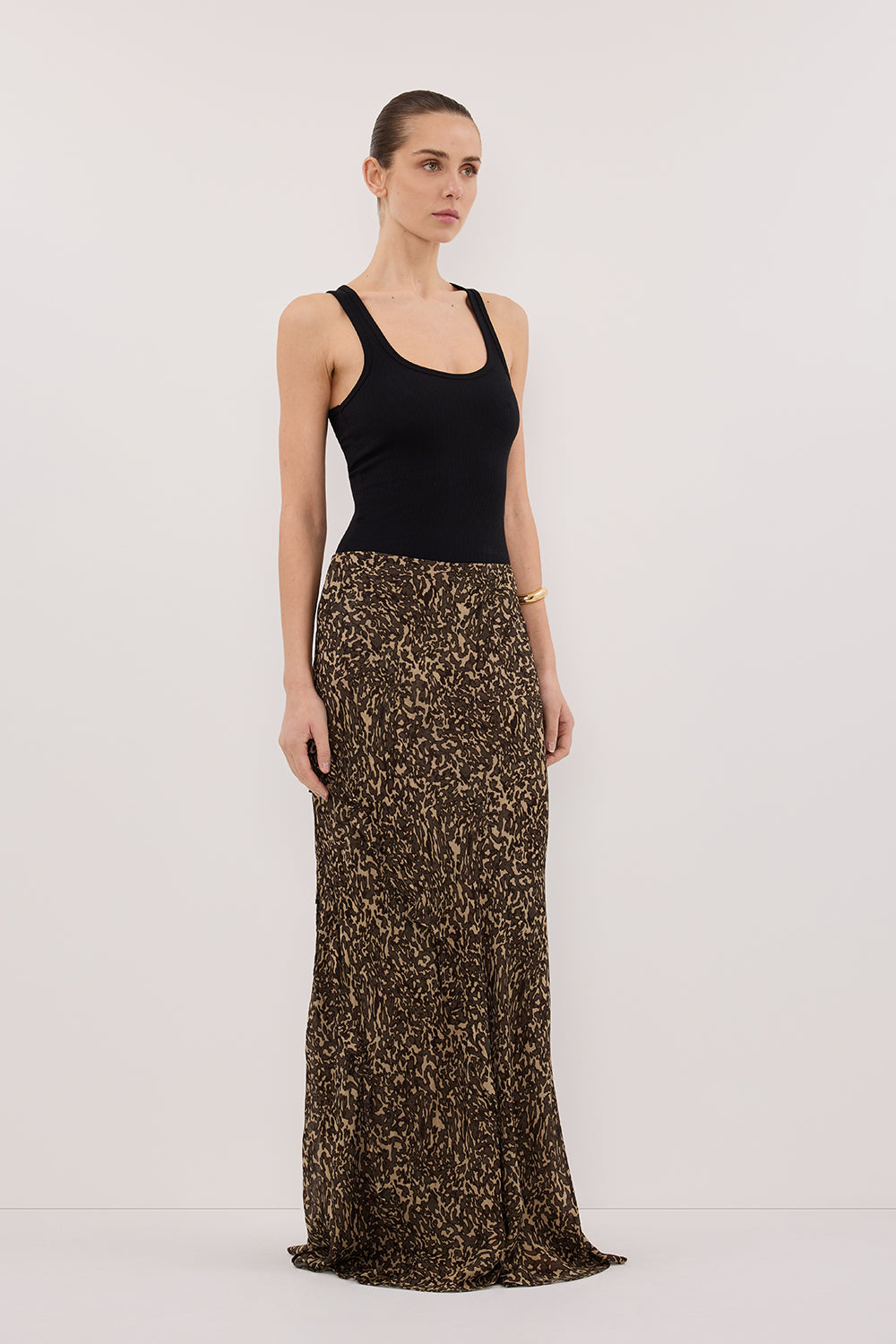 MARVILLA CHOC MIDI SKIRT