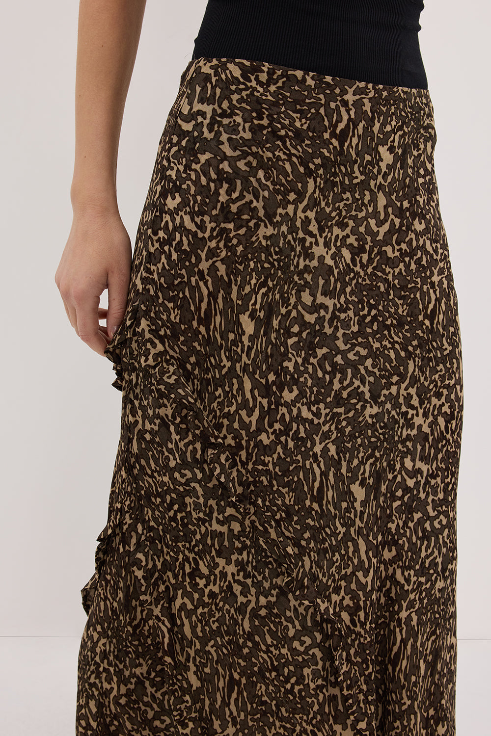 MARVILLA CHOC MIDI SKIRT