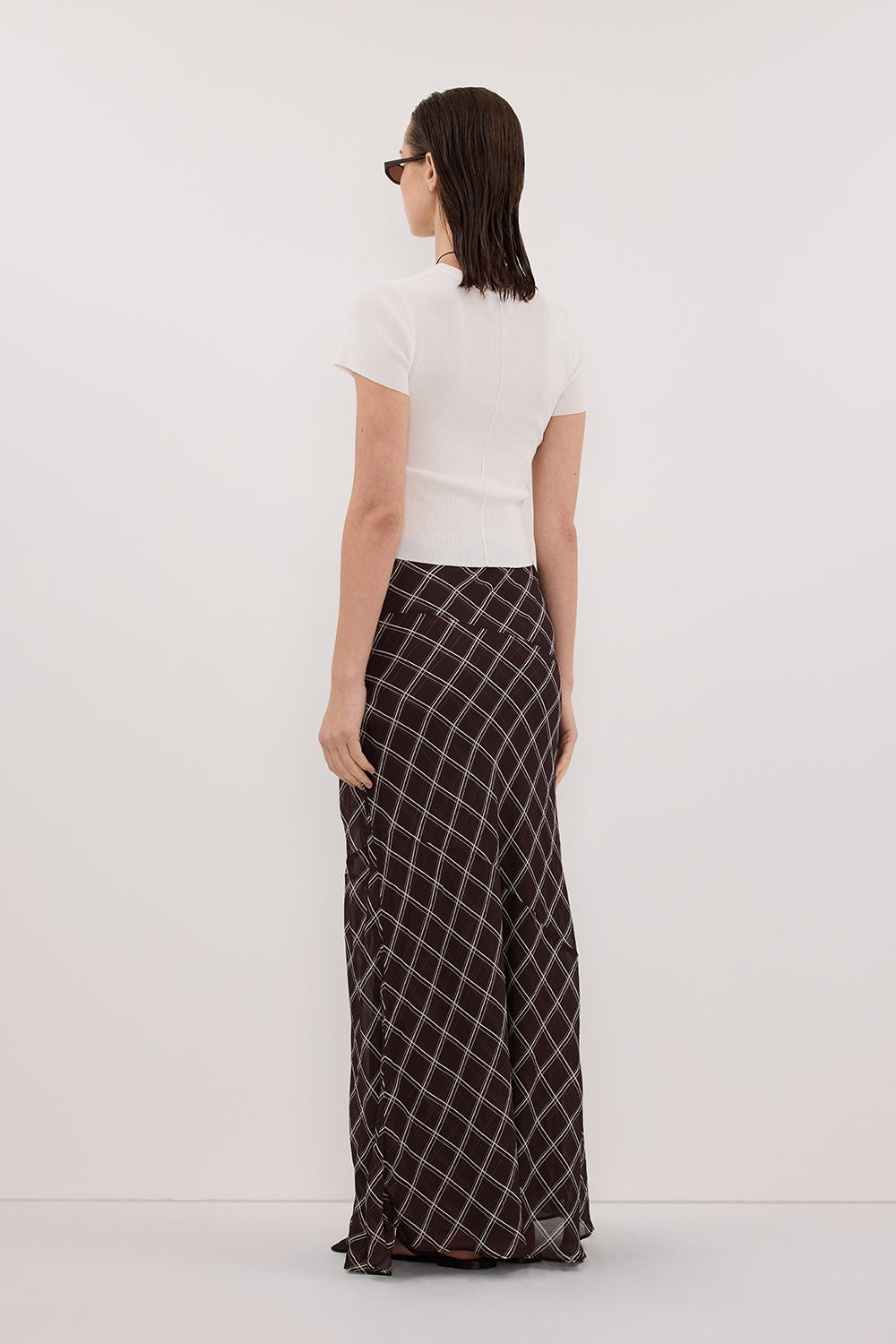 ARLINGTON CHOC MIDI SKIRT