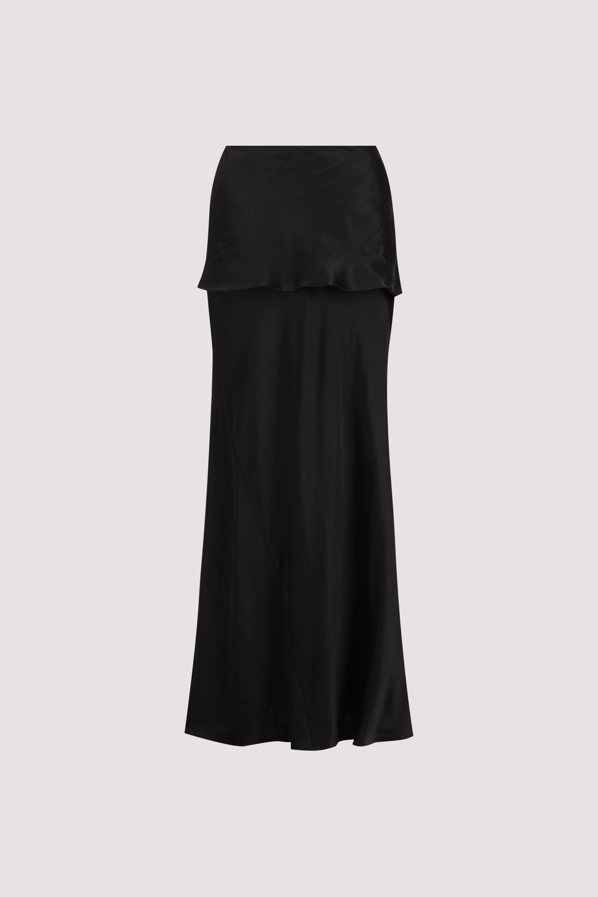 JELENA BLACK SATIN OVERLAY SKIRT – DISSH