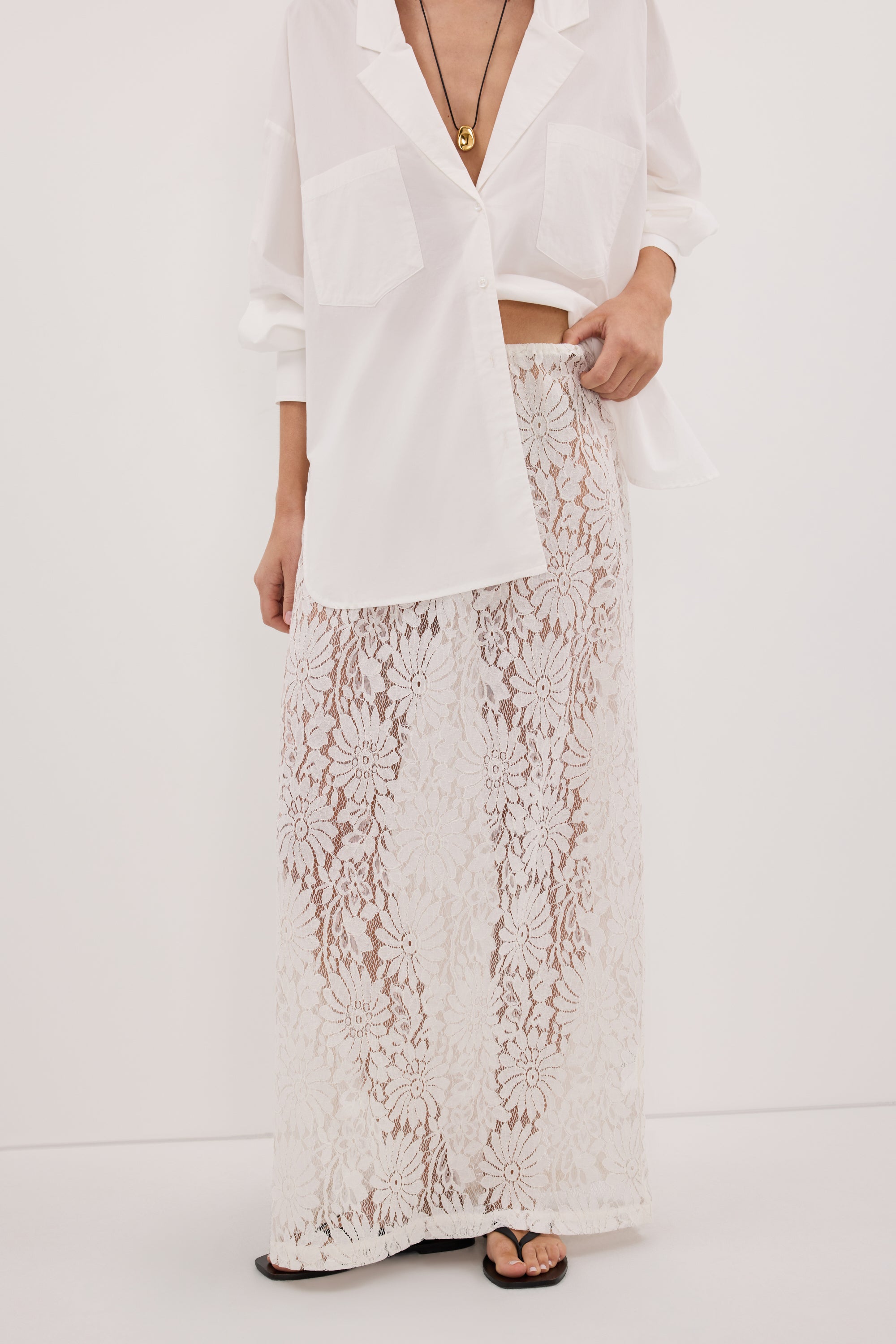 WILMA WHITE LACE SKIRT DISSH WILMA WHITE LACE SKIRT DISSH