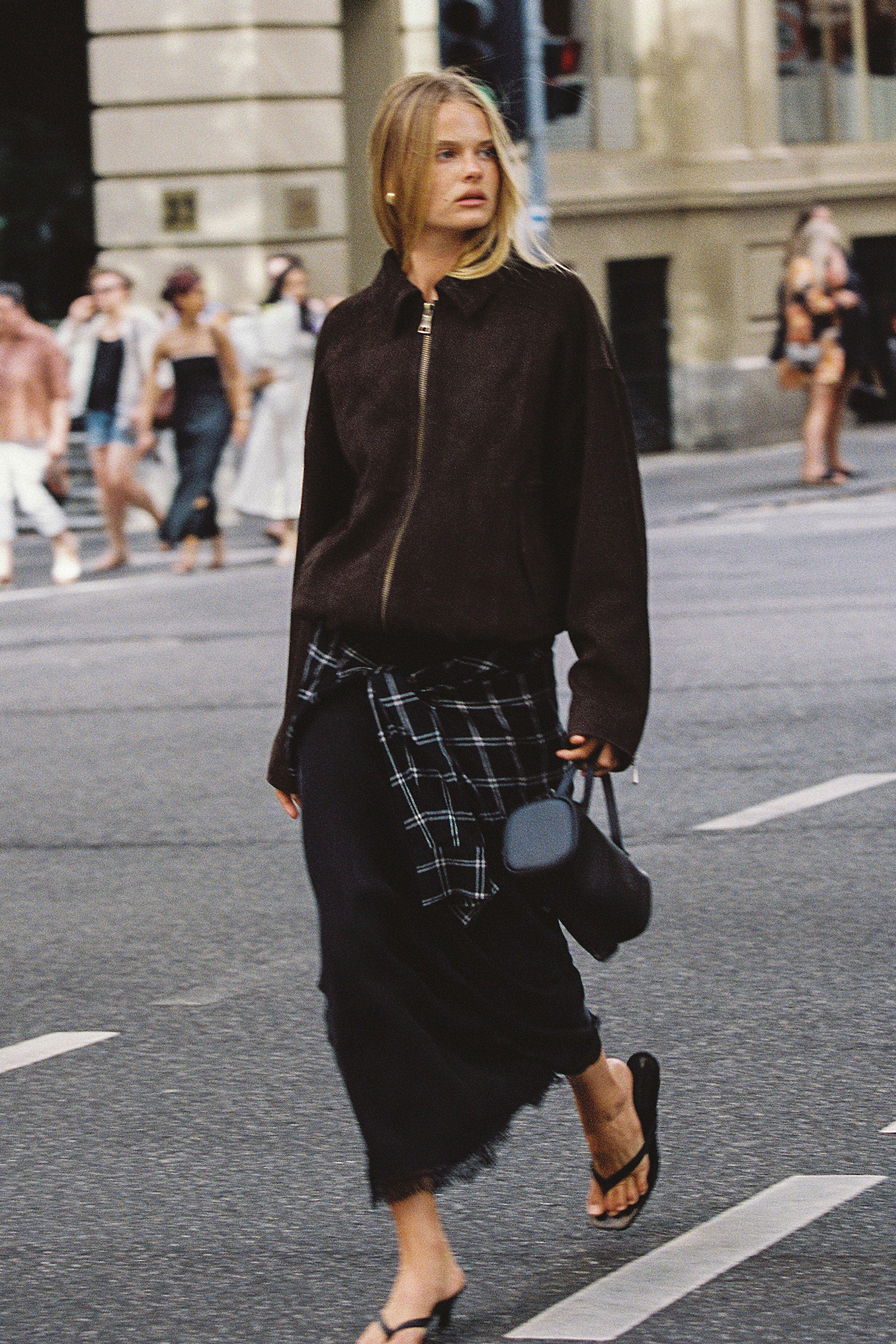 ANDREA BLACK CUPRO MIDI SKIRT