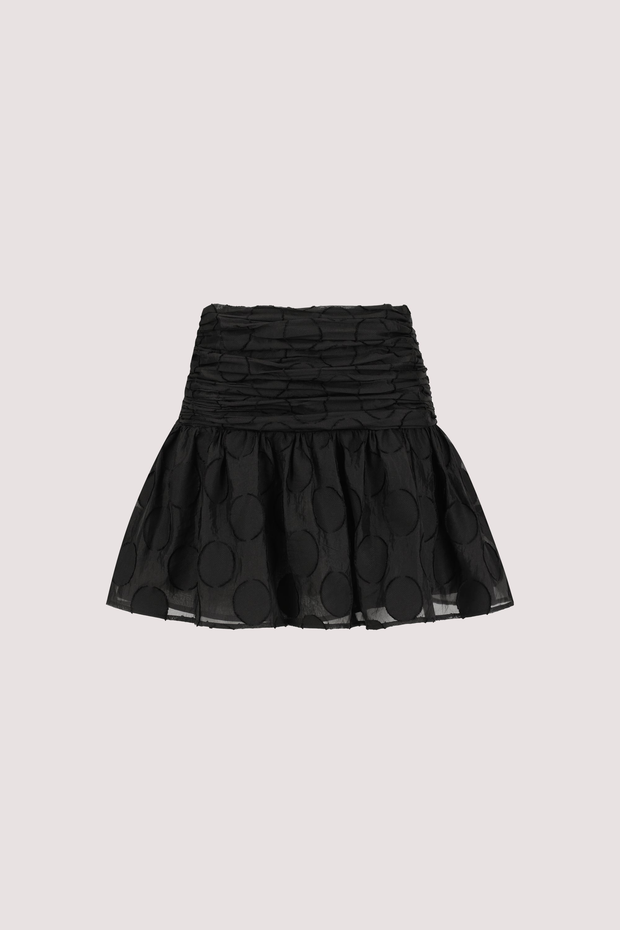 MONTANA BLACK JACQUARD MINI SKIRT