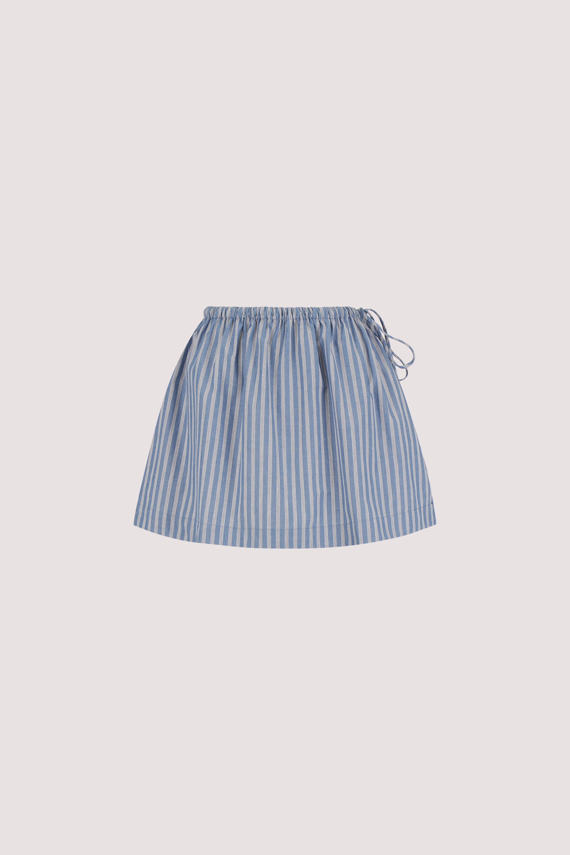 GRACIE BLUE STRIPE MINI SKIRT 