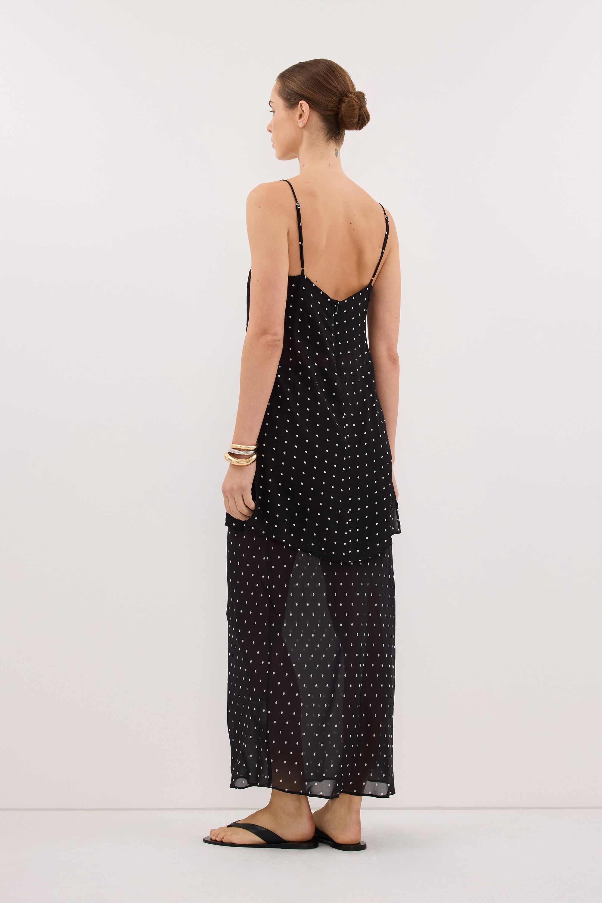 VANESSA BLACK SHEER GGT MIDI SKIRT – DISSH