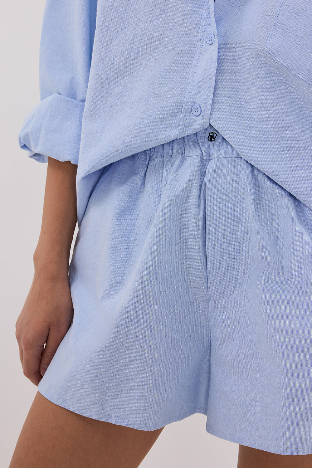 RHEA BLUE COTTON SHORT