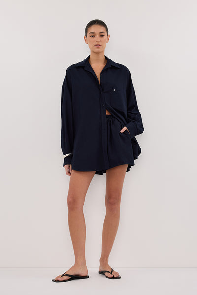 Aude wearing RHEA INK COTTON SHORT