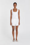 RHYHE WHITE LINEN SHORT