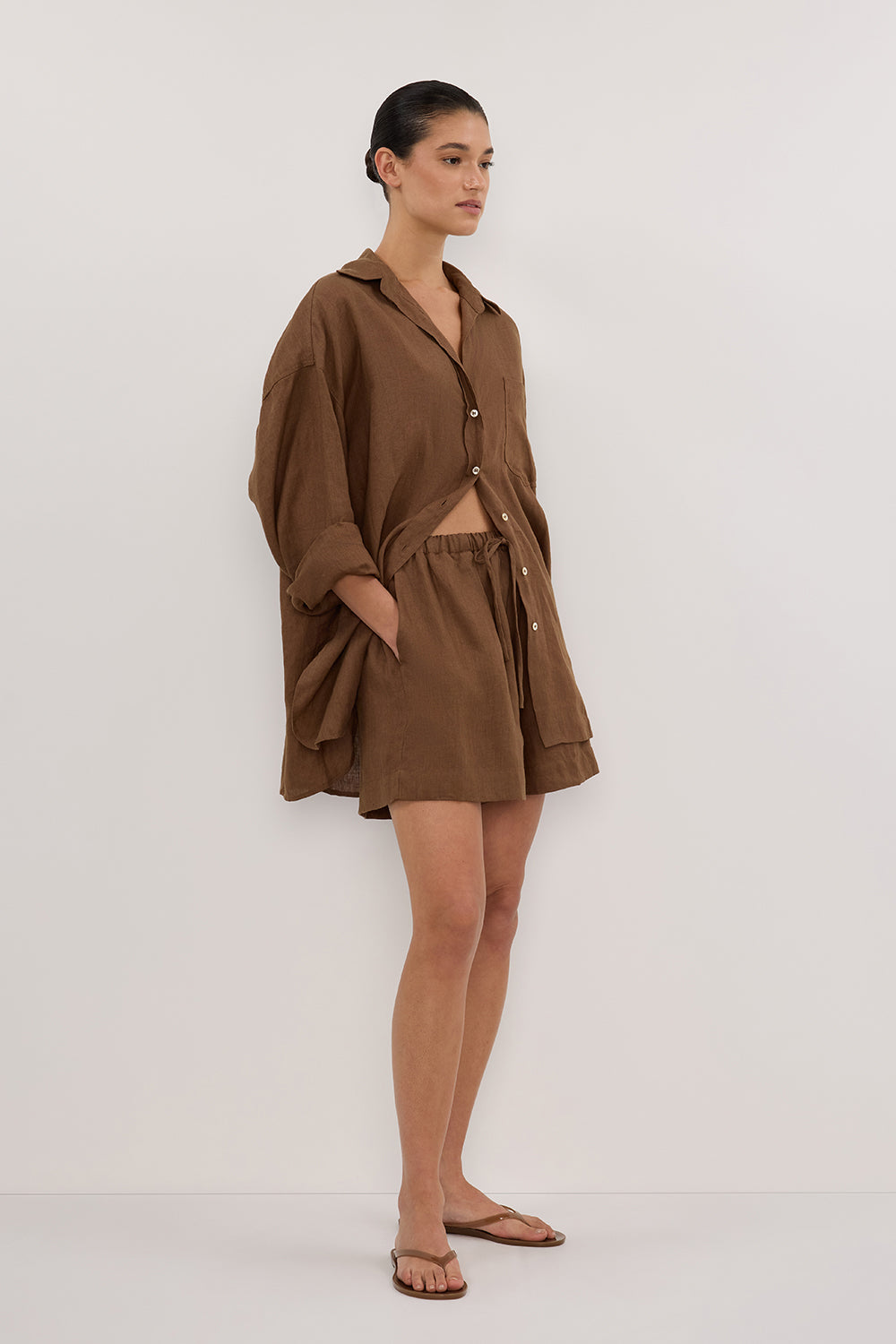 LUNE FONDANT LINEN SHORT