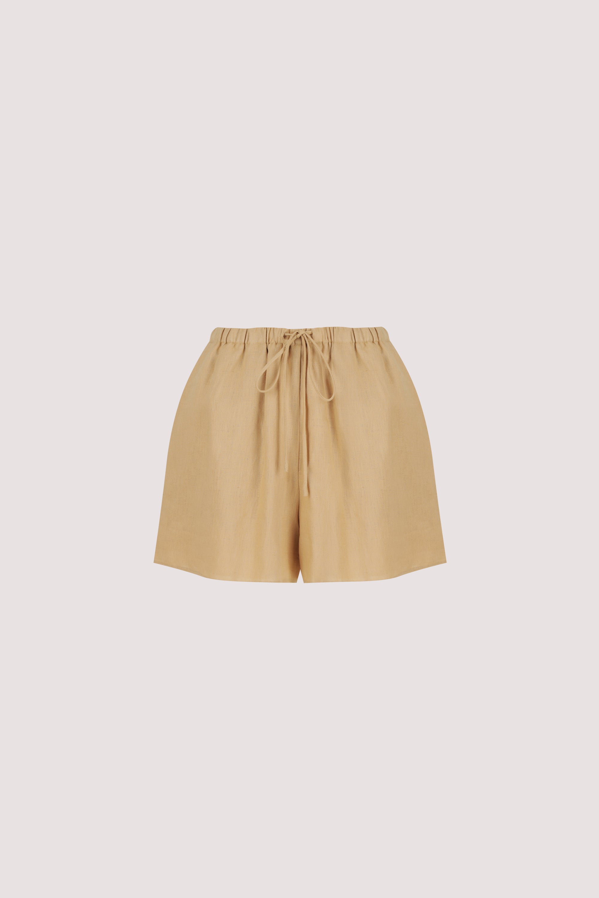 LUNE TAN LINEN SHORT