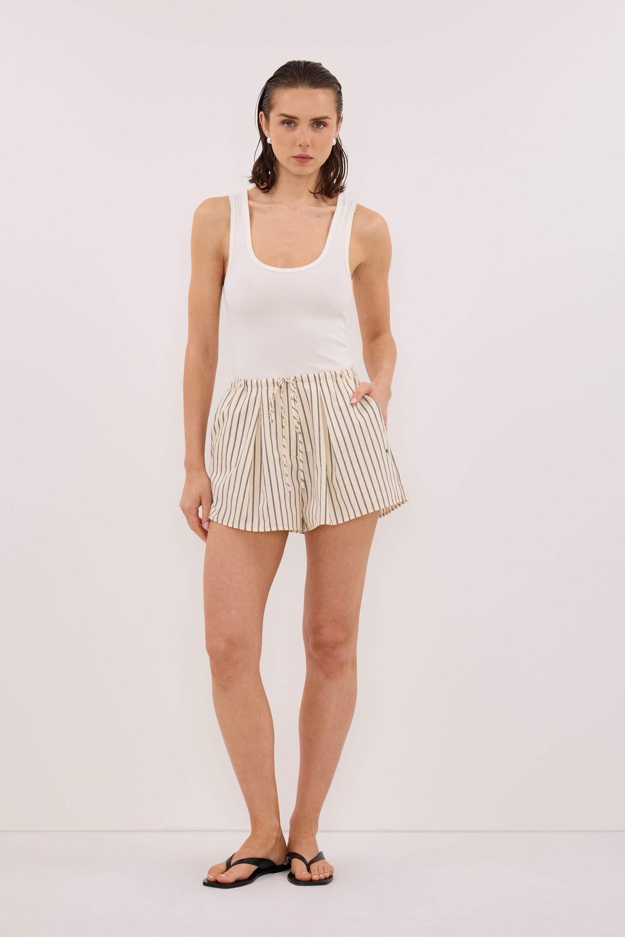 SABLE CREAM SILK BLEND SHORT
