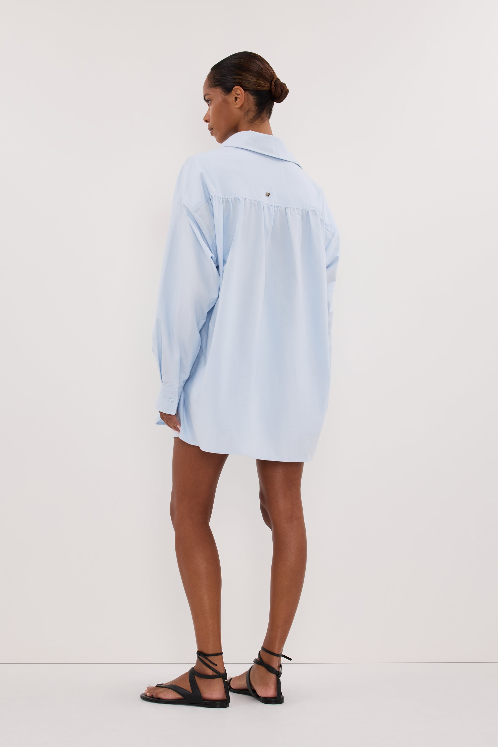 RHEA 2.0 ICE BLUE COTTON SHORT
