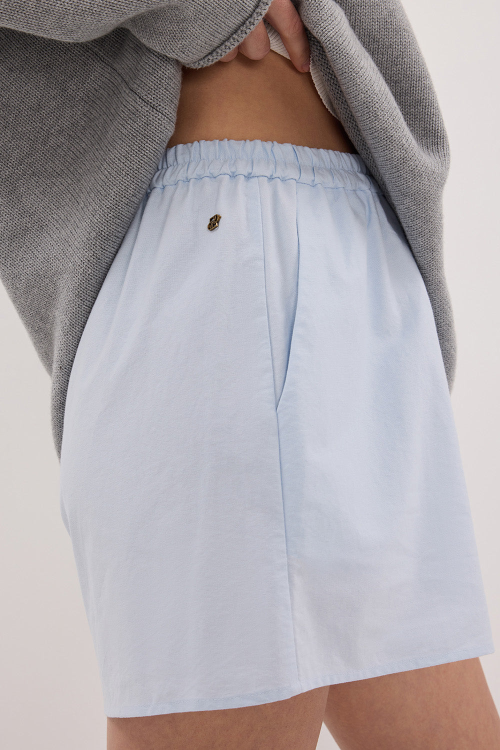 RHEA 2.0 ICE BLUE COTTON SHORT