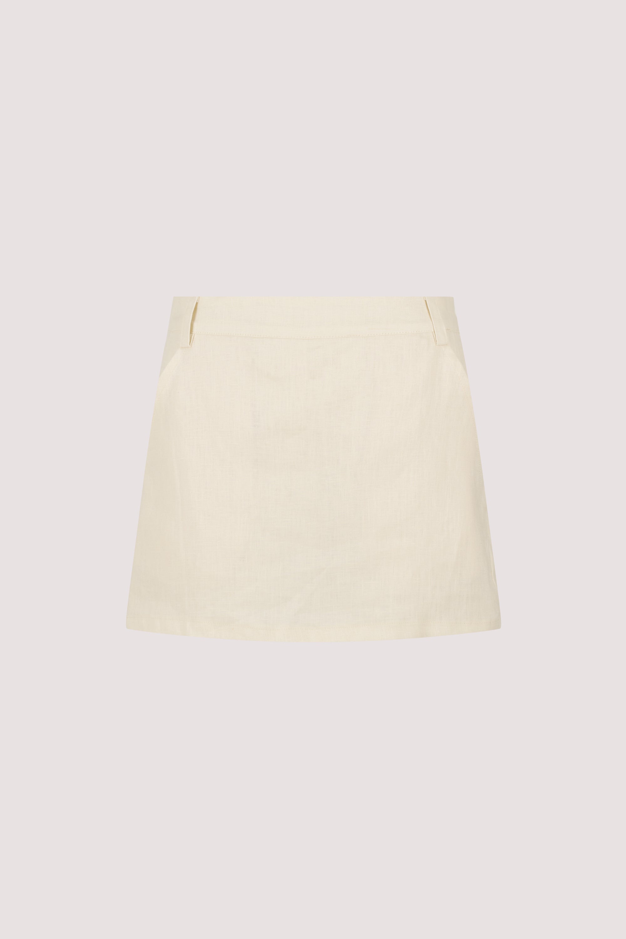 EVIE STRAW LINEN SKORT