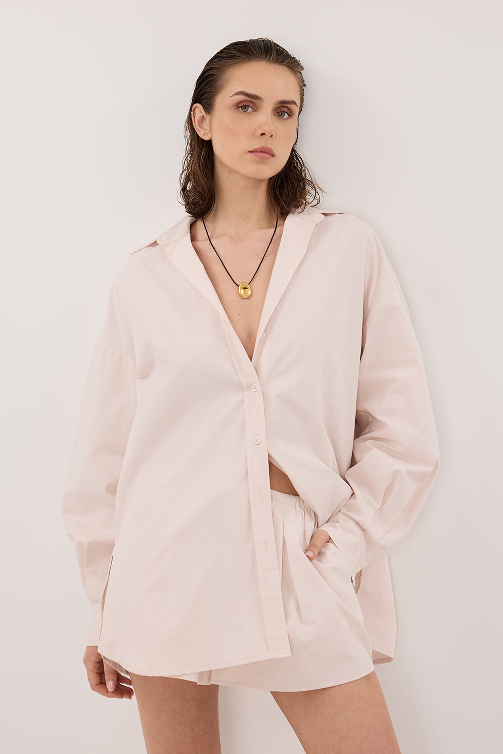 RAQUEL POWDER POPLIN SHORT