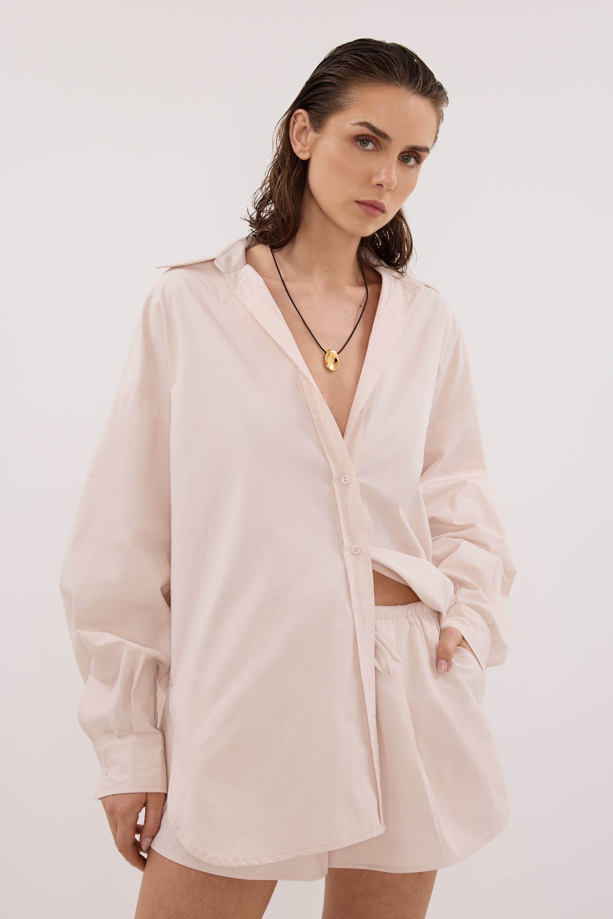 RAQUEL POWDER POPLIN SHORT