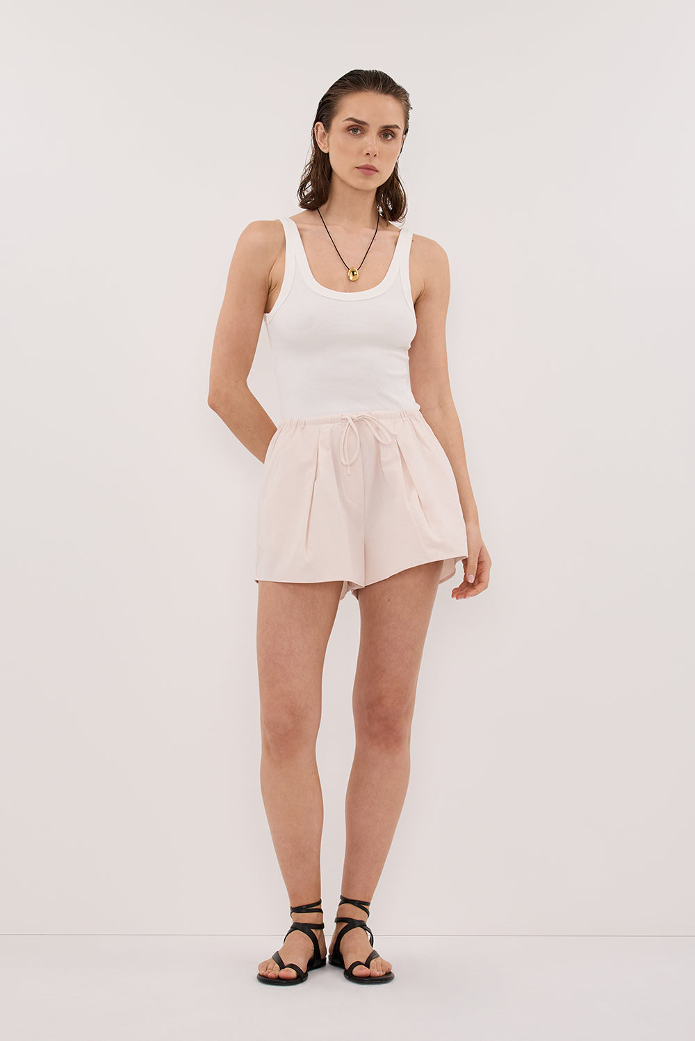 RAQUEL POWDER POPLIN SHORT