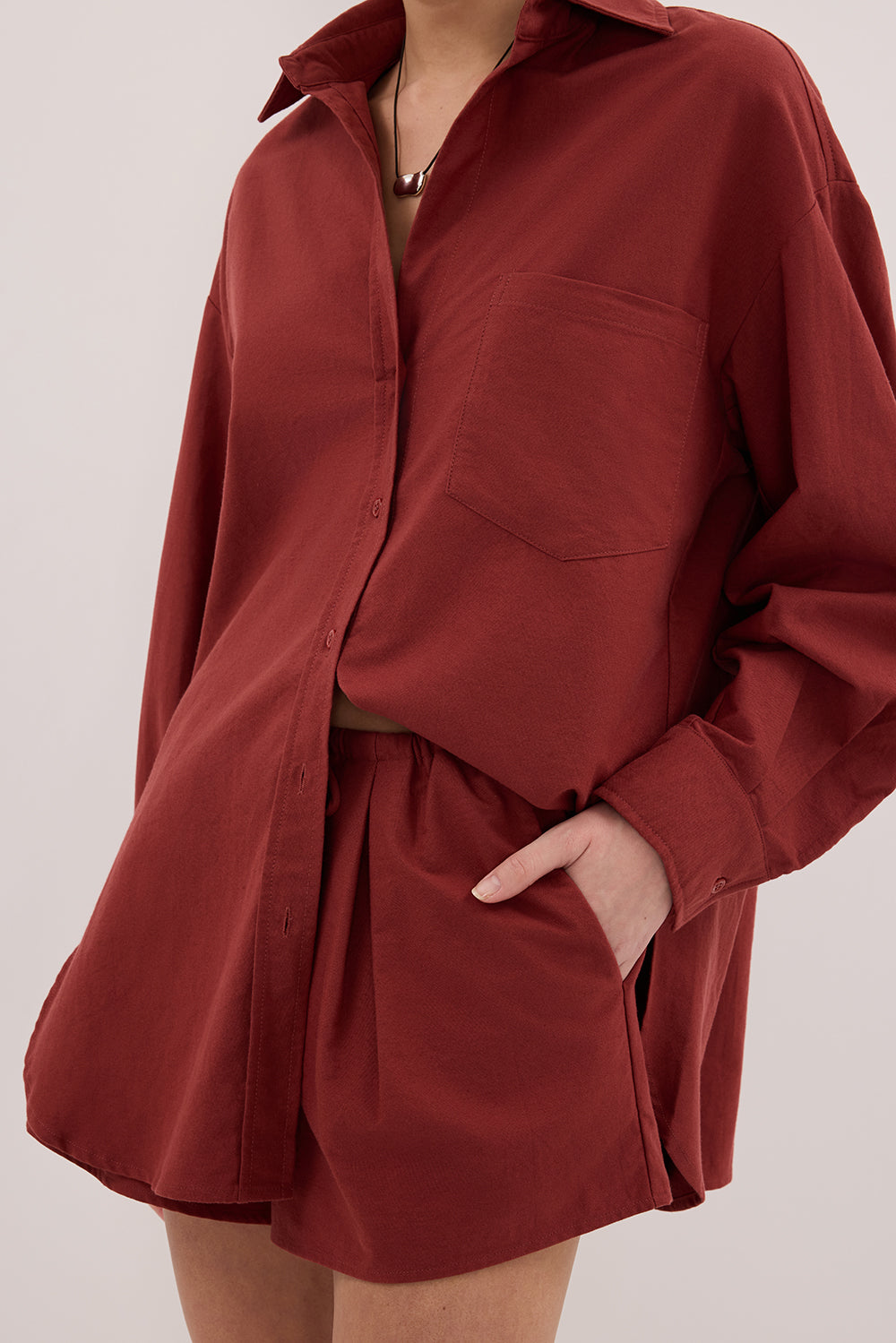 RHEA SAHARA COTTON DRAWSTRING SHORT