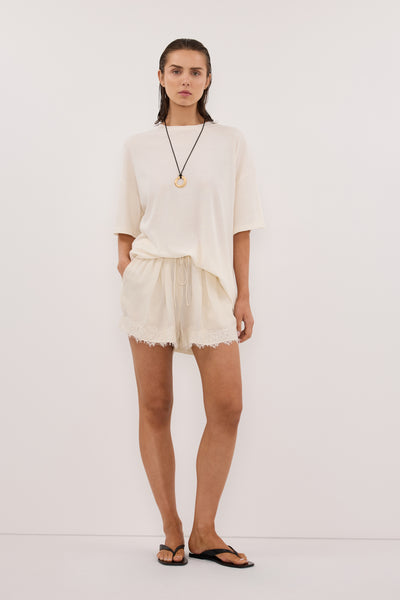 トップス Draw Lace 2way Tops sand Lace 2way Tops – draw