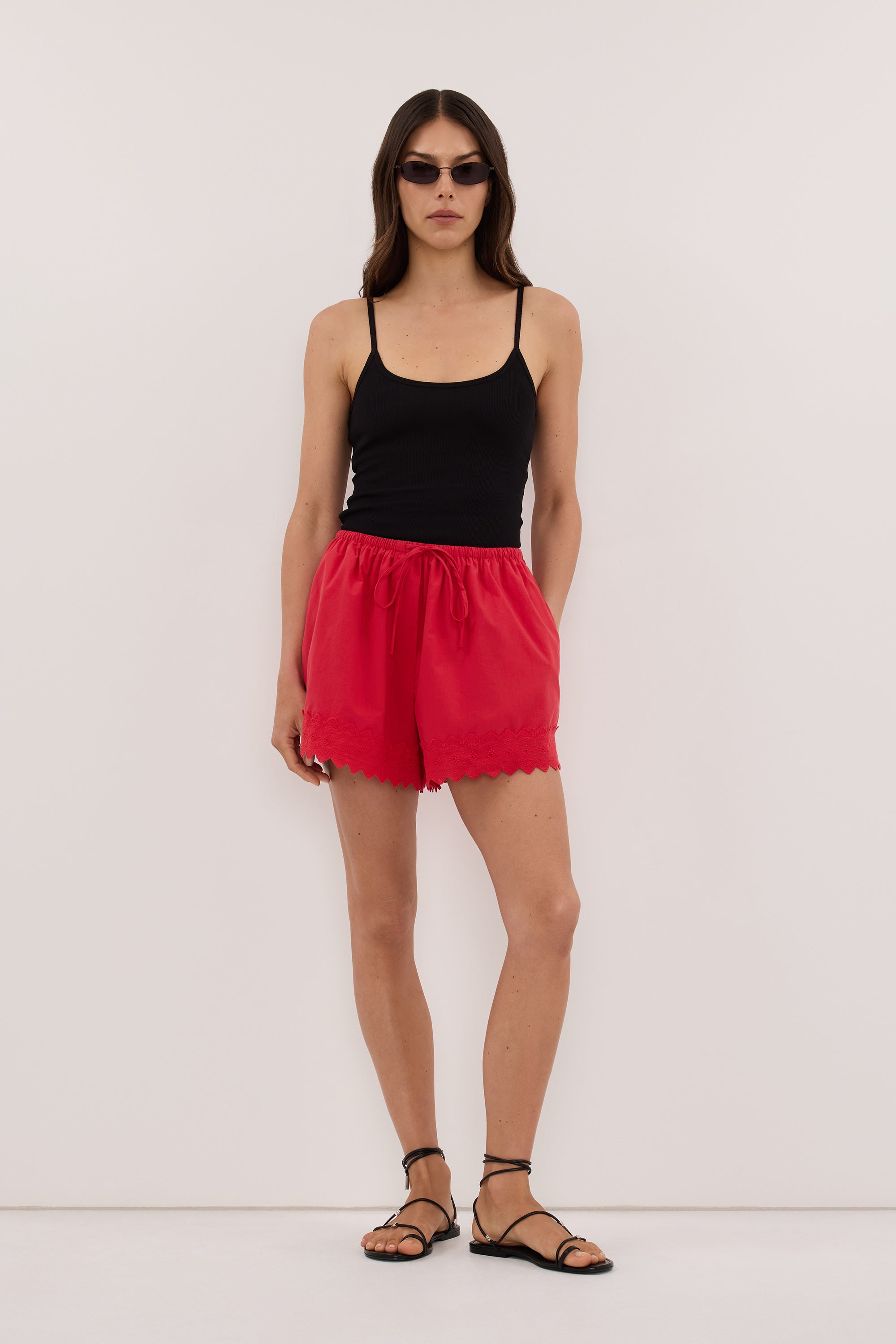 ANNABEL RED SHORTS