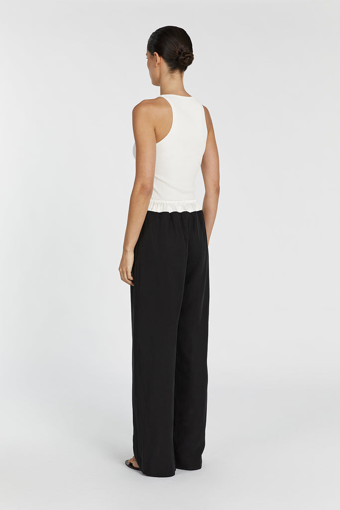 HARVEY BLACK SPLICED PANT | Dissh