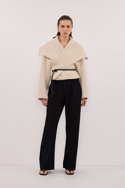 Stas wearing CELINE BLACK PANT