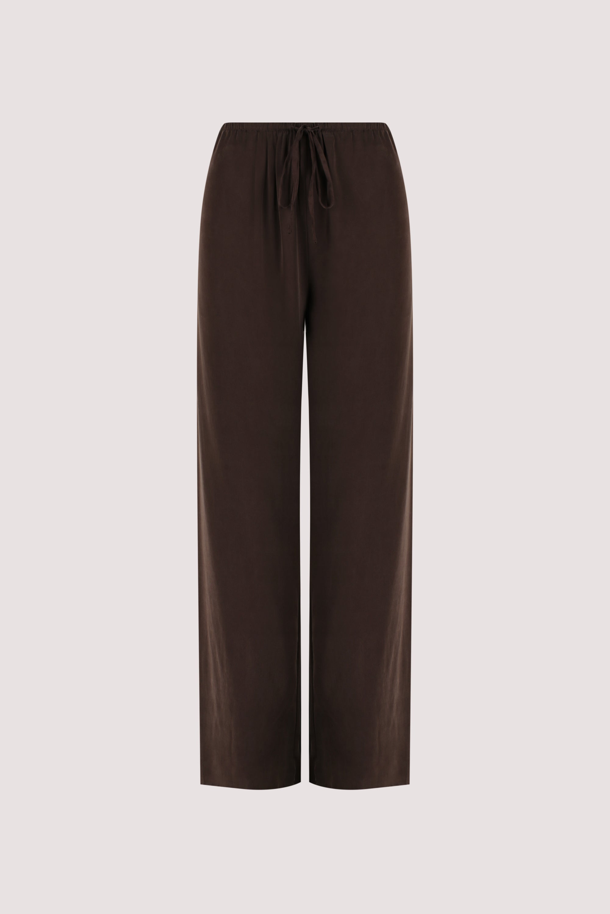 PERCY BITTER CHOC SILK PANT