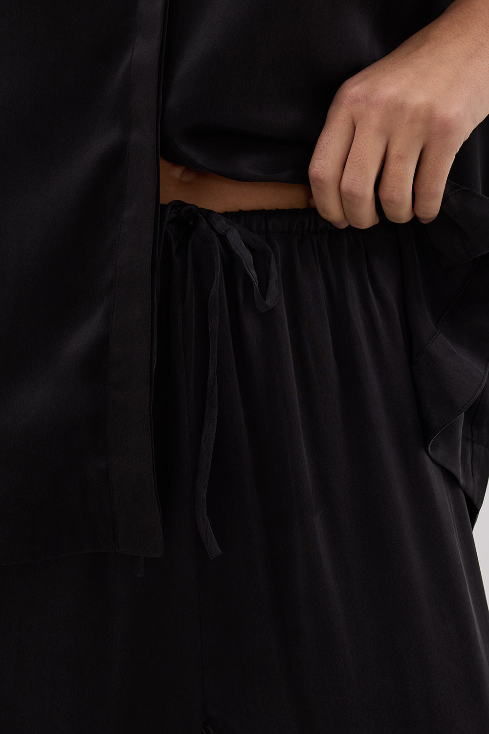 Percy Silk Pant in Black By DISSH | Matching Set Percy Silk Pant in Black By DISSH | Matching Set