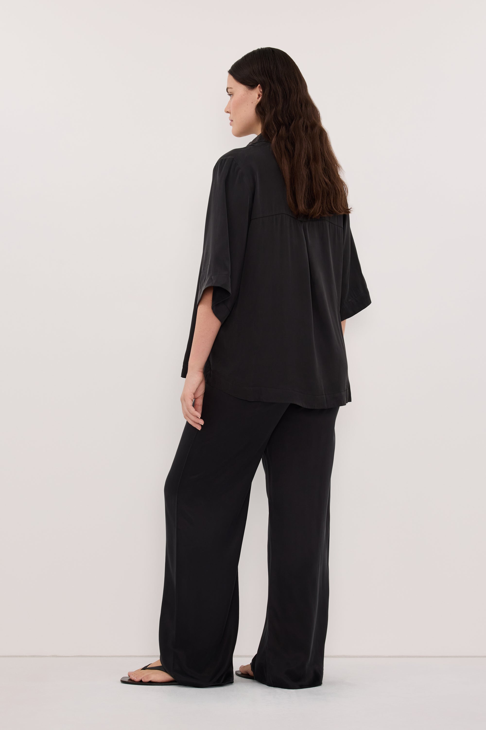 PERCY BLACK SILK PANT