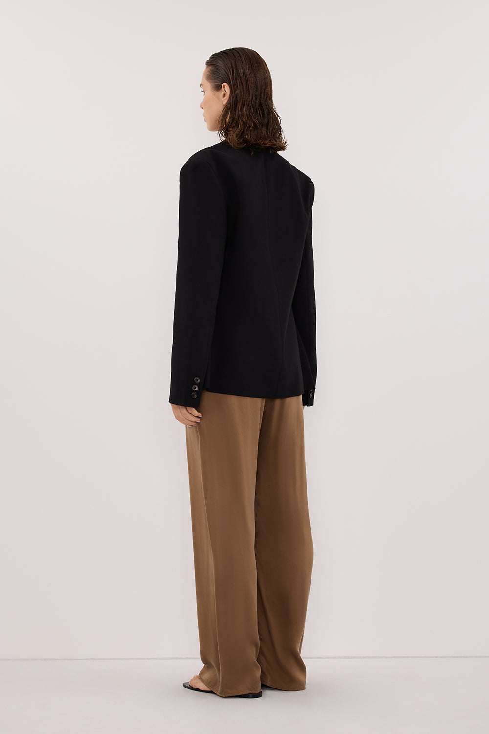 PERCY CHESTNUT SILK PANT