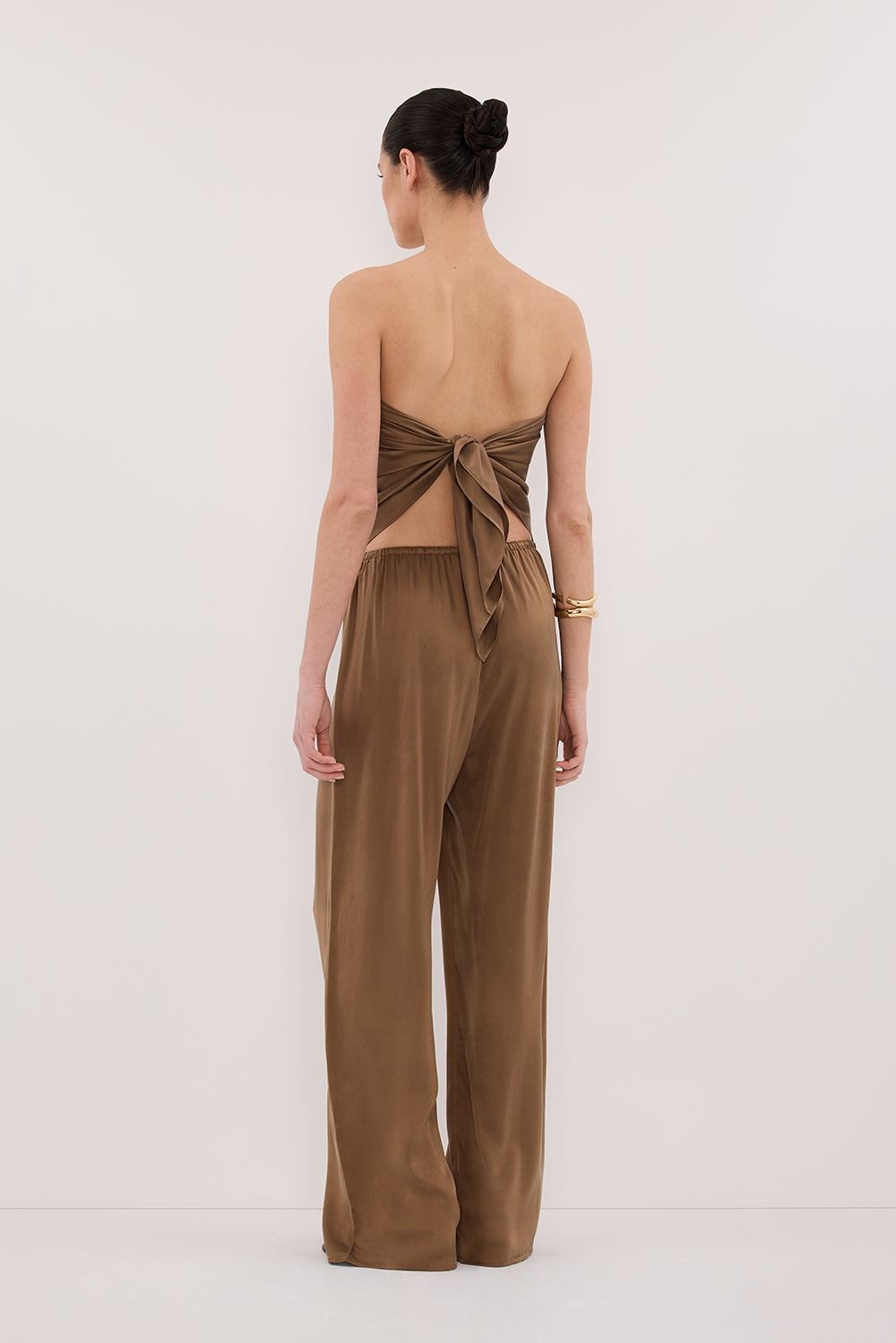 PERCY CHESTNUT SILK PANT