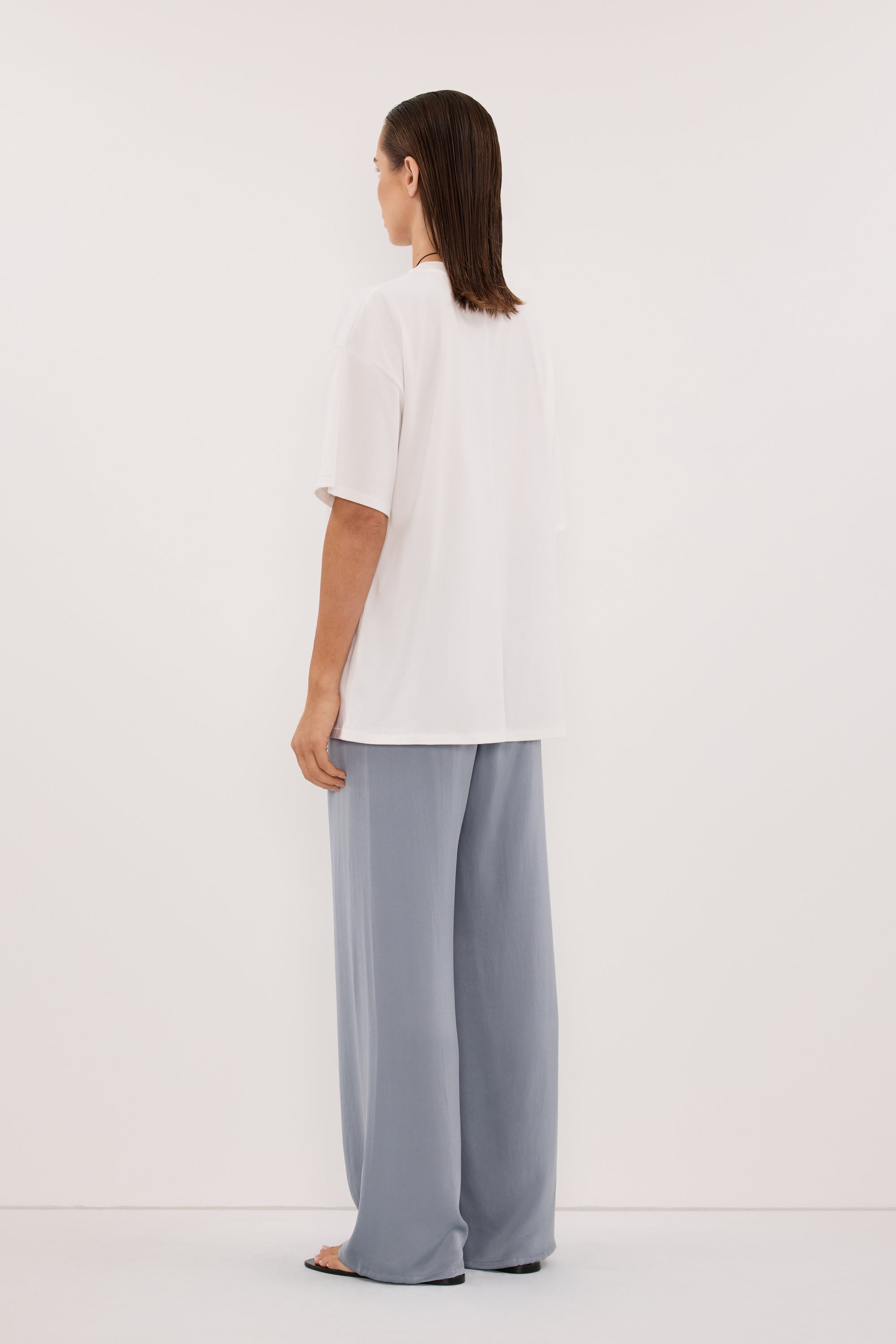PERCY DUSTY BLUE SILK PANT