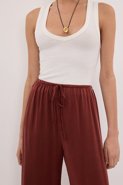 Aude wearing PERCY SAHARA SILK PANT