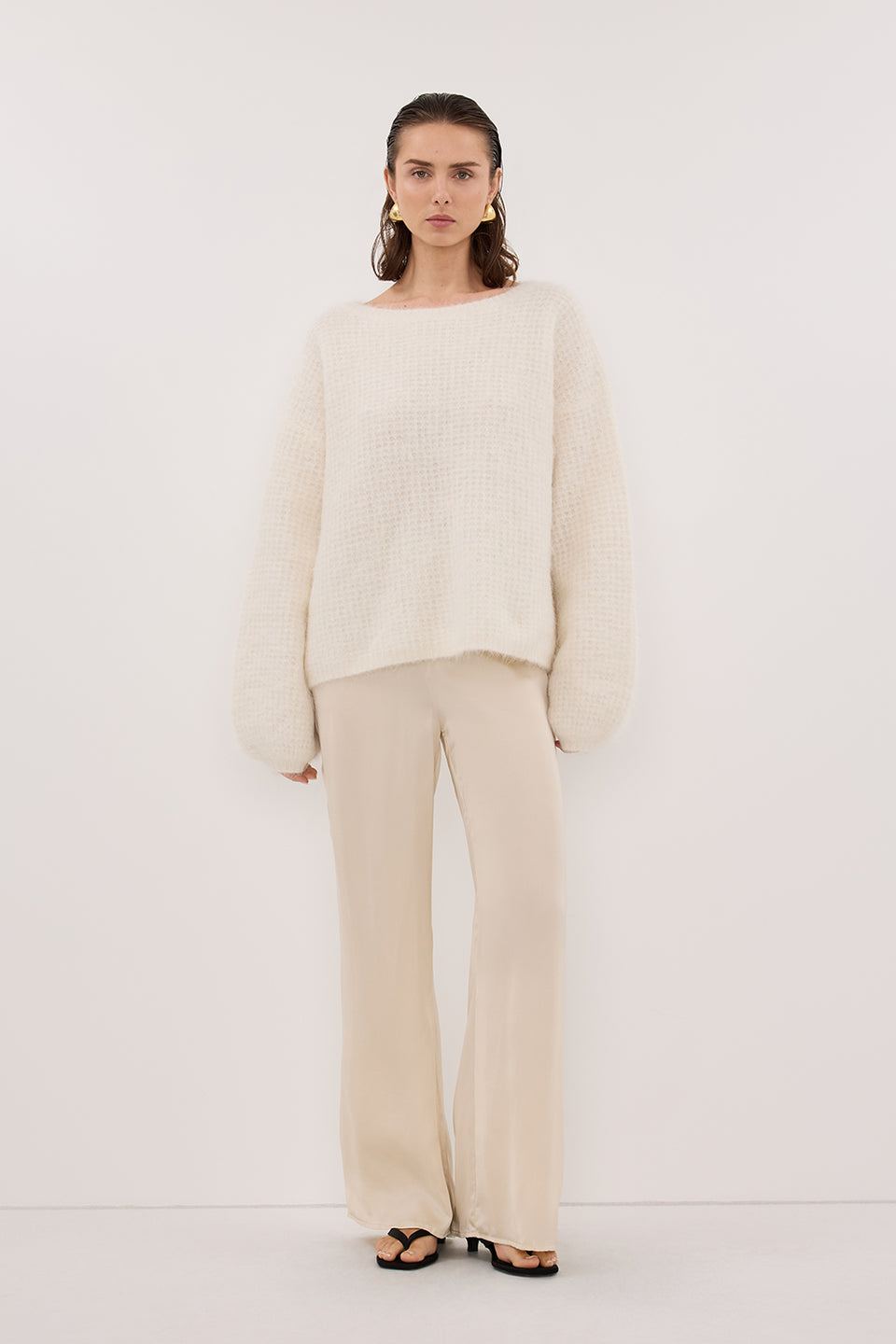 PERCY SANDSTONE SILK PANT