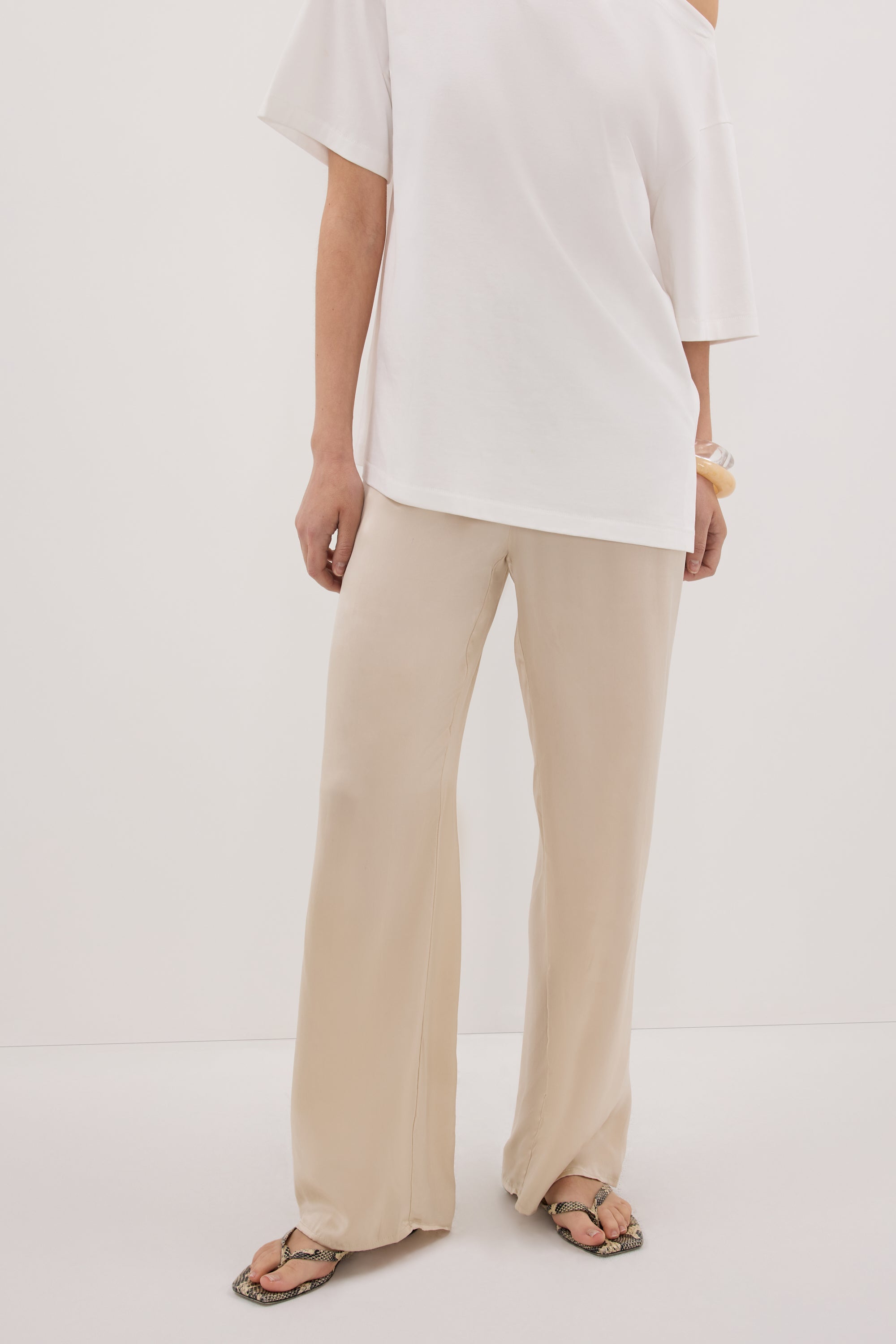 PERCY SANDSTONE SILK PANT