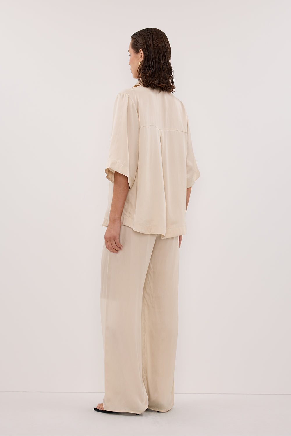 PERCY SANDSTONE SILK PANT
