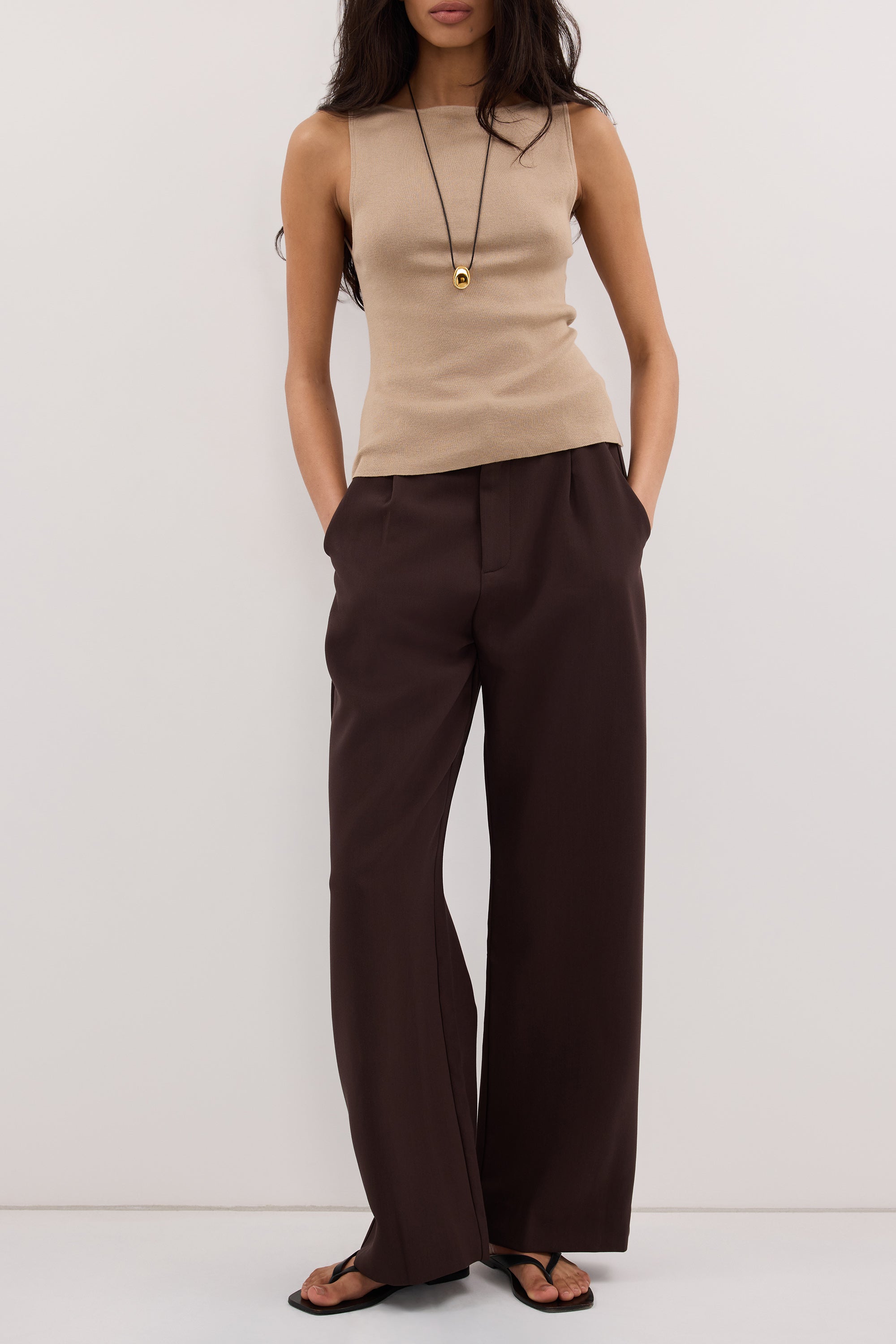 ELLE DARK CHOCOLATE PANT – DISSH