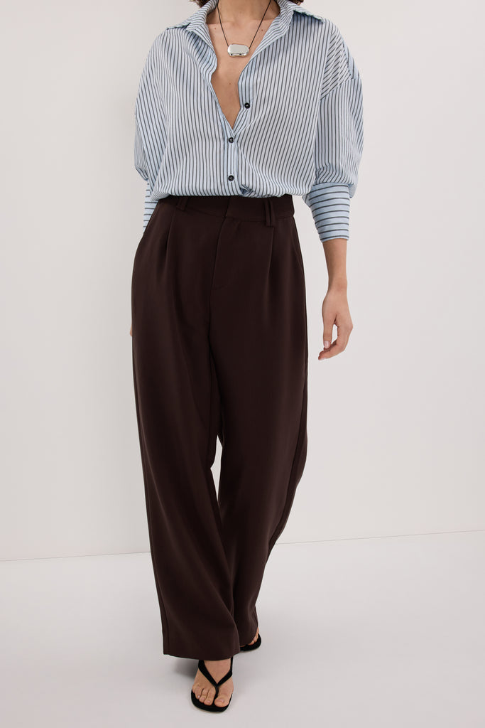 LUCIE PANT - DARK CHOCOLATE