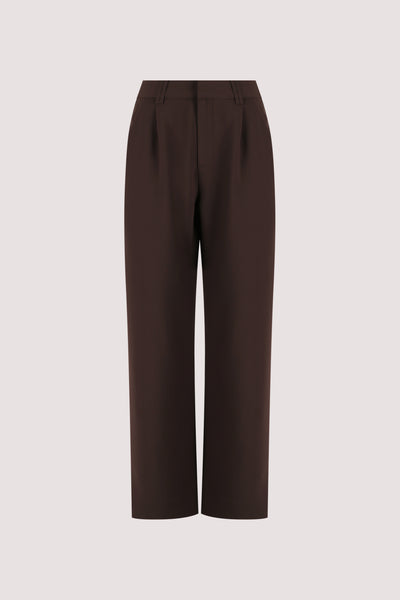 Stas wearing ELLE DARK CHOCOLATE PANT