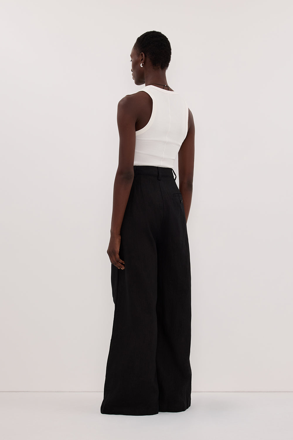 HOLDEN BLACK LINEN PANT
