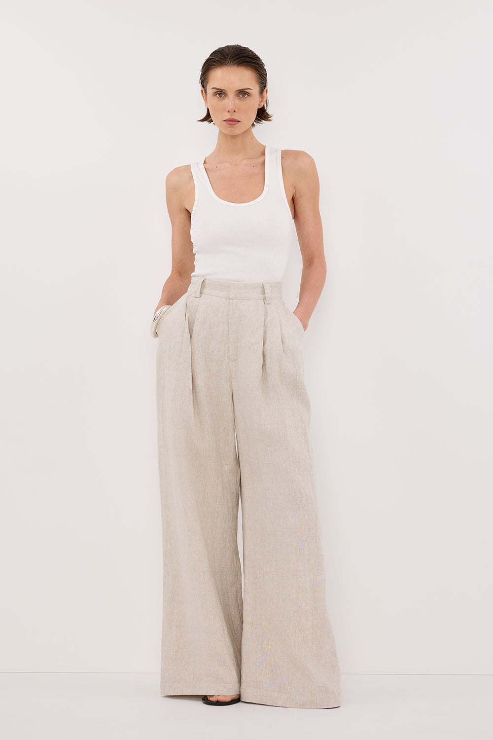 HOLDEN NATURAL LINEN PANT