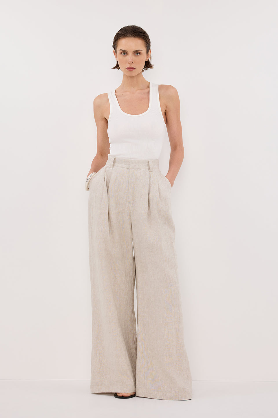 HOLDEN NATURAL LINEN PANT