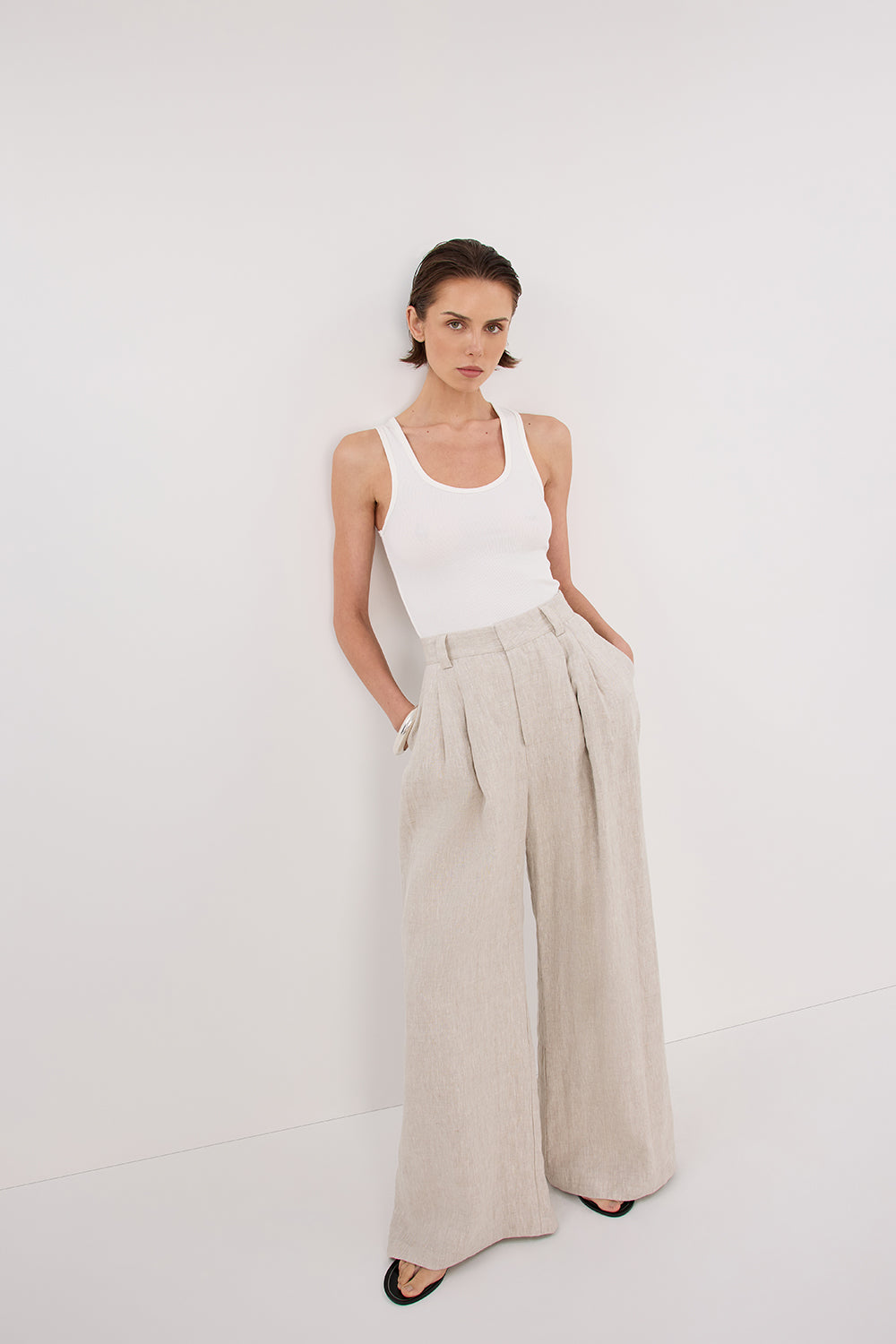 HOLDEN NATURAL LINEN PANT