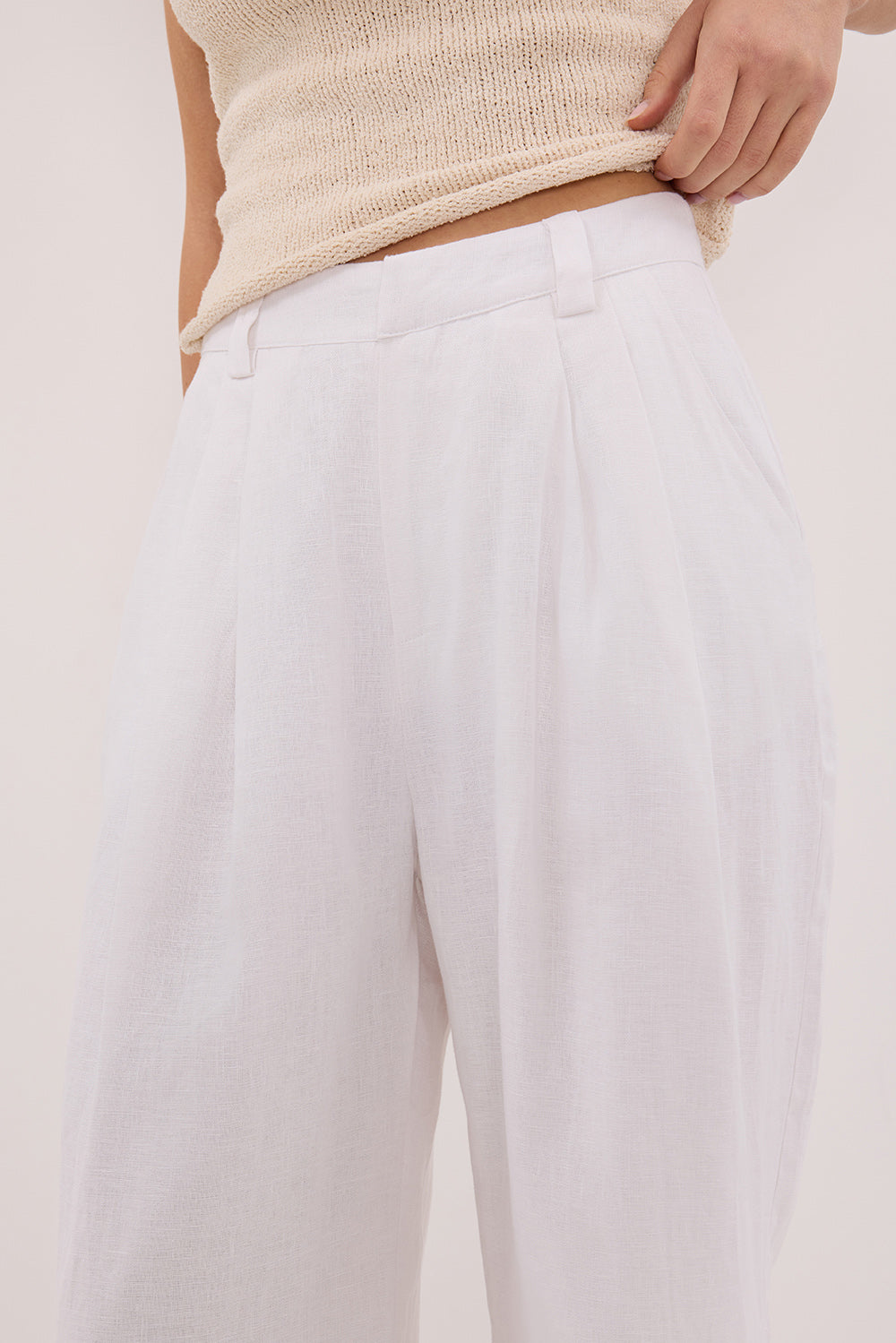 HOLDEN WHITE LINEN PANT
