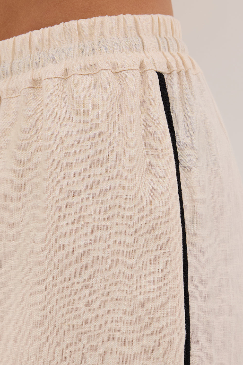 VON CREAM LINEN PANT