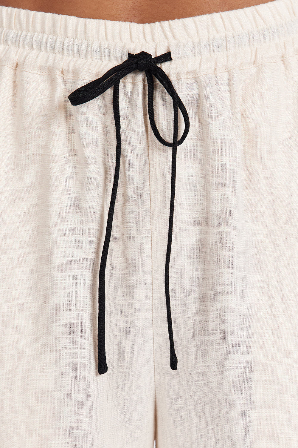 VON CREAM LINEN PANT