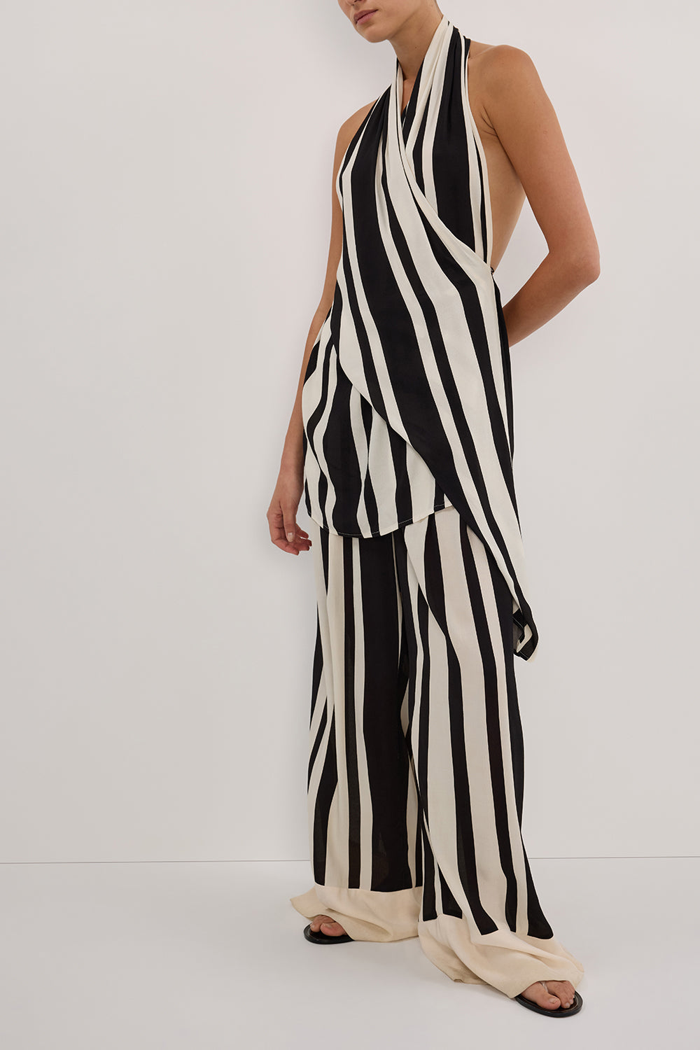 BEAU BLACK STRIPE PANT