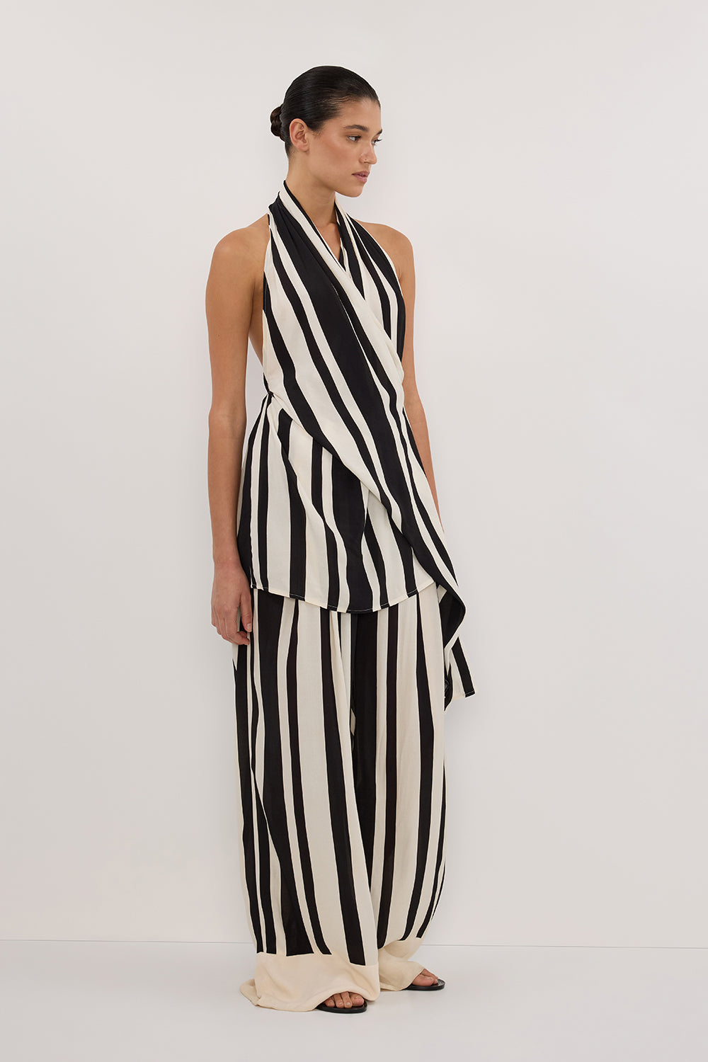 BEAU BLACK STRIPE PANT